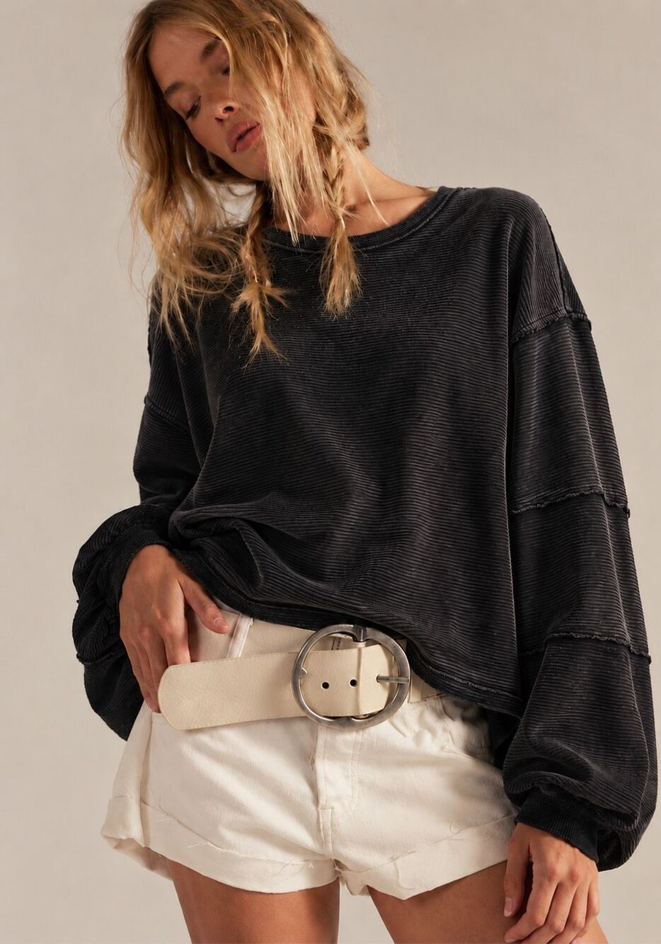 Free People We The Free Total Eclipse Tee, Small $98 G6